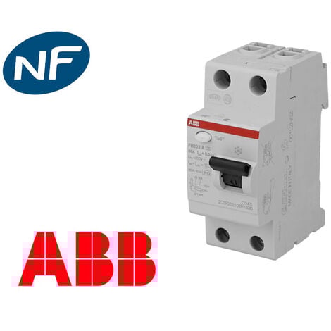 Interrupteur Différentiel 40A / 30mA / type A à vis ABB