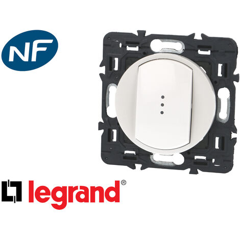 Interrupteur va-et-vient à témoin blanc Legrand Céliane™