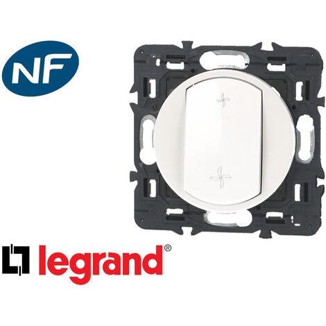 Interrupteur de VMC blanc Legrand Céliane™