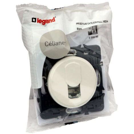 Prise RJ 45 Céliane Catégorie 6 UTP - Grès Non Legrand | Leroy Merlin
