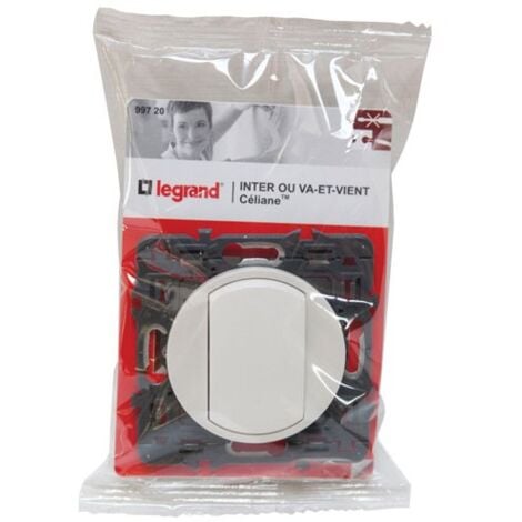 Interrupteur va-et-vient simple blanc Legrand Céliane™