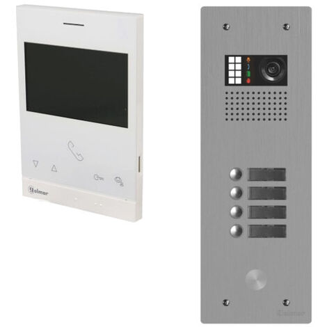 Kit visiophone collectif avec 4 écrans 1 rangée GOLMAR G2+