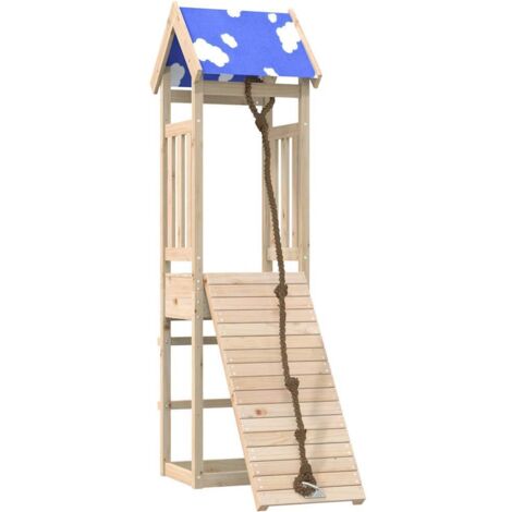 Spielturm Massivholz Kiefer vidaXL (1/5)