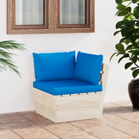 Garten-Paletten-Ecksofa mit Kissen Imprägniertes Fichtenholz vidaXL (1/5)
