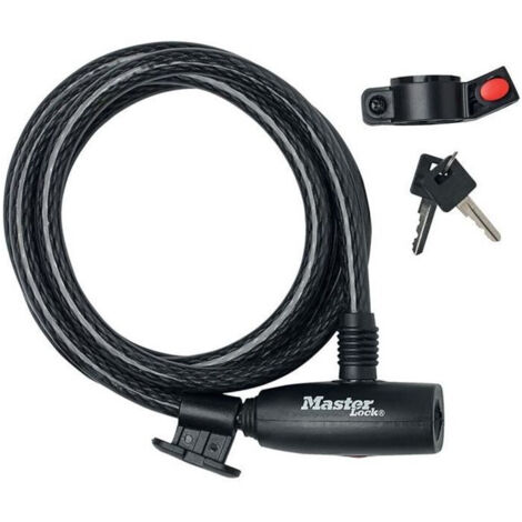 Master Lock Lucchetto Bici, Ottimo per Proteggere Bicicletta, Skateboard, Passeggino, Falciatore, Attrezzature Sportive (1/4)