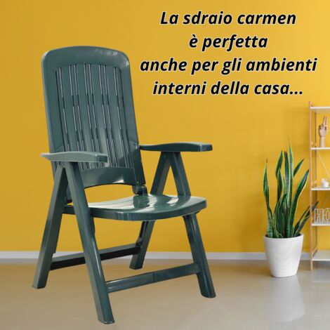 Sdraio Pieghevole Tomaino - Poltrona Reclinabile Da Giardino - Foto 6