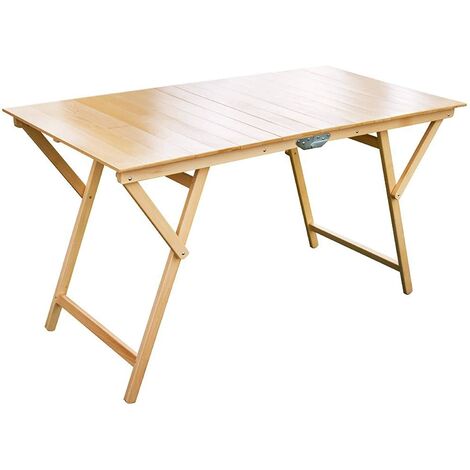 Tavolo da casa e giardino pieghevole in legno 70x140 Tomaino