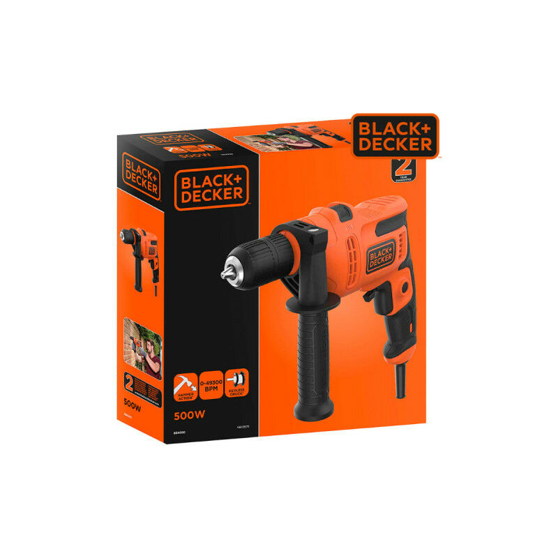 Black & Decker Beh850k-qs Hammer Drill 850W Black