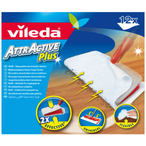 Disposable wipes refill for VILEDA Attractive Plus mop