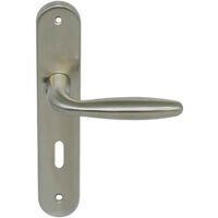 Door handle on key plate L model St milion - Stainless steel