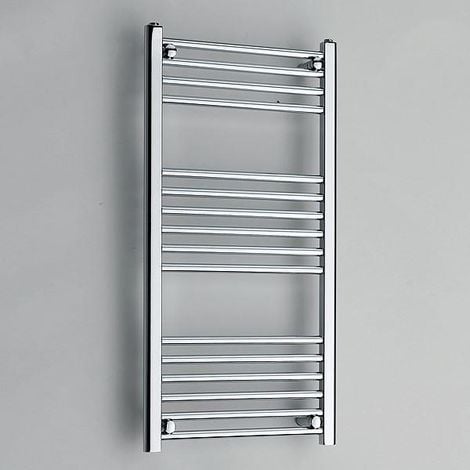 22MM TUBE LADDER STRAIGHT TOWEL RAIL CHROME 1000MM HIGH X 500MM WIDE ...