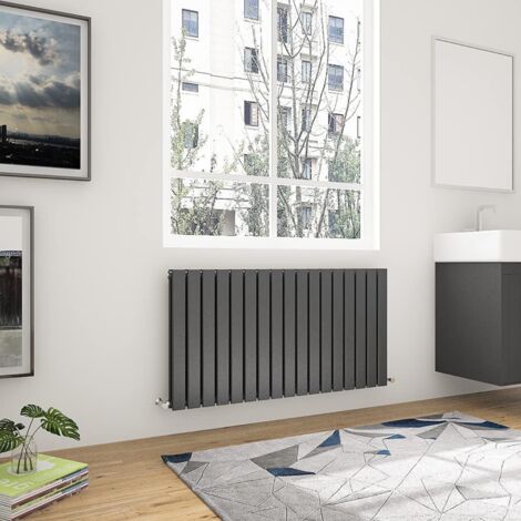 Honeywell 600 X 1158 mm Vertical Flat Panel Anthracite Designer Radiator (1/4)