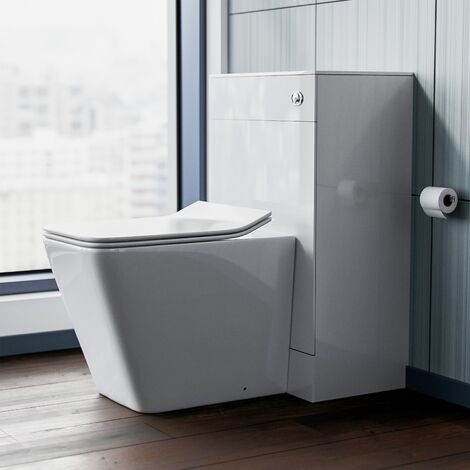 Elora Back to Wall Toilet Pan with Concealed Cistern WC Unit Set