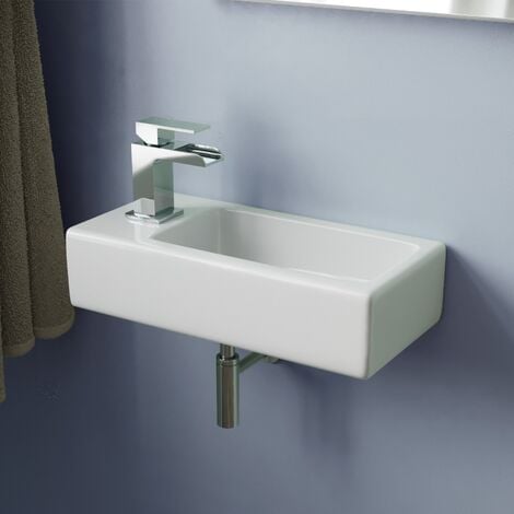 Alvey Wall Hung Left Handed Cloakroom 360mm Basin Sink