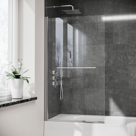 Denver 800mm Pivot Swing Door Shower Screen (1/5)