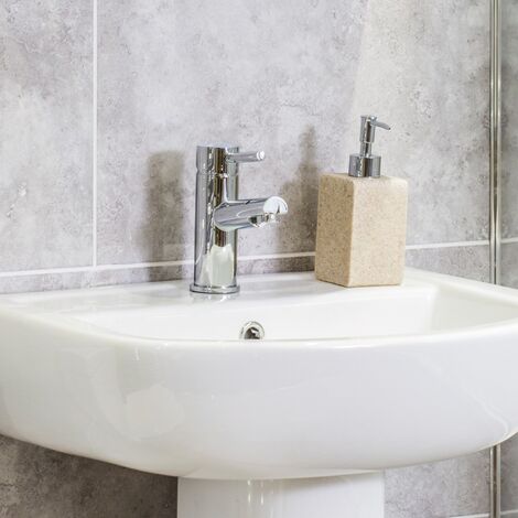 Marc Bathroom Basin Chrome Single Lever Mono Mixer Tap & Waste