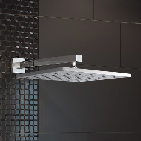 200mm Round Shower Head + Swivel Joint (1/3)