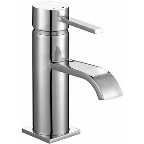 Urban Modern Design Waterfall Chrome Single Lever Mono Mixer Basin Tap