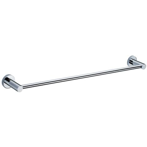 Single Round Towel Bar Rail Holder Chrome