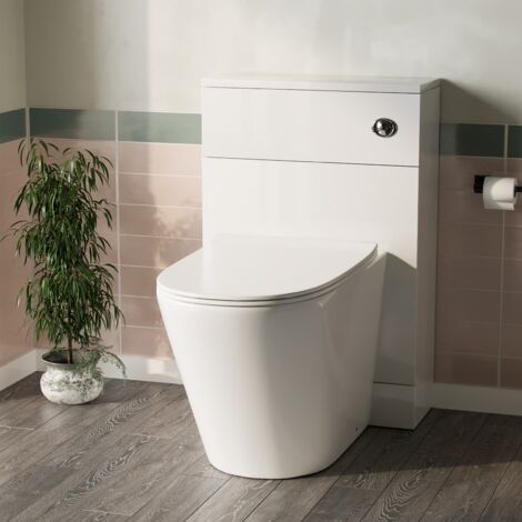 Back To Wall WC Toilet with Concealed Cistern Bathroom Unit