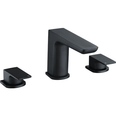 Bath Filler Basin Mixer Taps Matte Black (1/5)