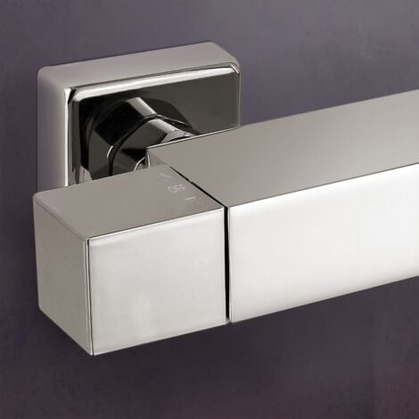 Fawley Square Thermostatic Exposed Twin Head Mixer Shower Set