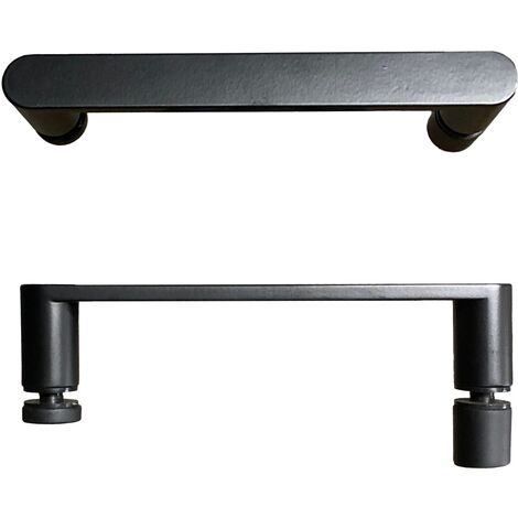 Round Matte Black 160 Mm Shower Door Handle 145 Mm Hole To Hole Centre (1/4)