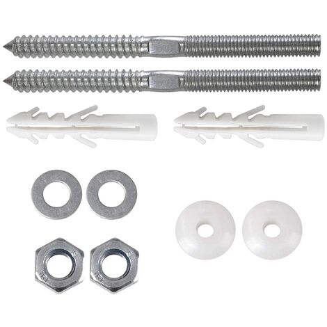 Wall Mounted Basin Sink Screw Fixing Kit Plug Washer Fittings