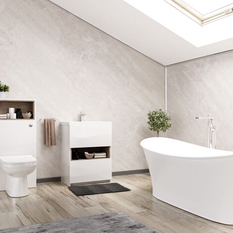 Elore Panel PVC Beige Stone Cladding Wall 1000mm X 2400mm X 10mm