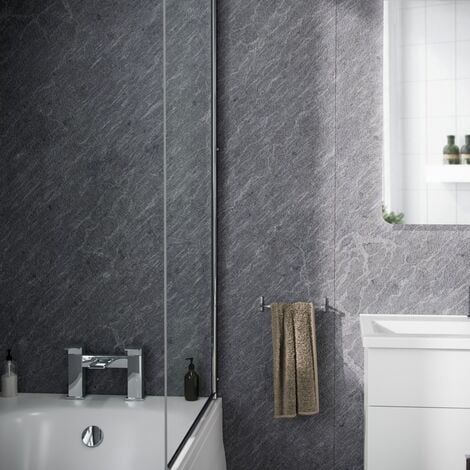 Tera Panel PVC Slate Grey Cladding Wall 1000mm X 2400mm X 10mm