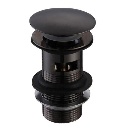 Bathroom Slotted Basin Waste Black Matte