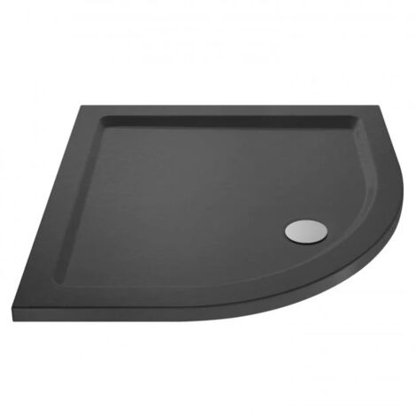 Harper Quadrant 800mm Shower Tray Slate Grey (1/2)