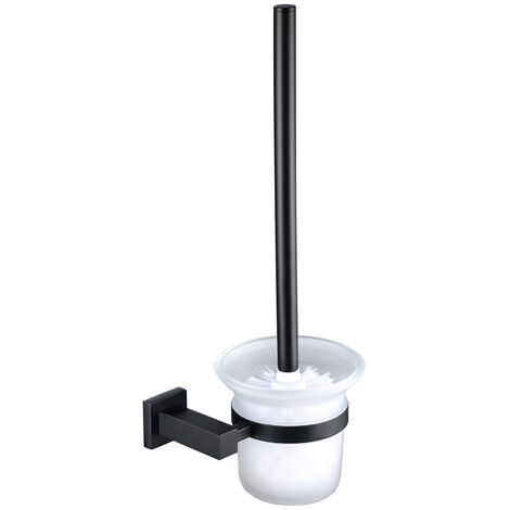 Matte Black Toilet Brush And Holder (1/2)