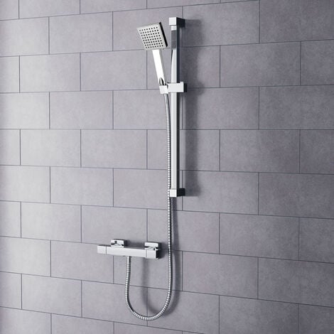 Oasis Thermostatic Shower Bar Mixer Valve & Slider Rail Handset