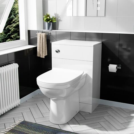 Debra Comfort Height BTW Toilet Pan With WC Unit And Cistern