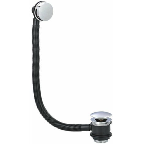 Round Click Clack Sprung Bath Waste with Overflow