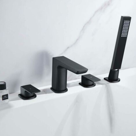 Finn Bath Filler Tap & Shower Handset Matte Black (1/5)