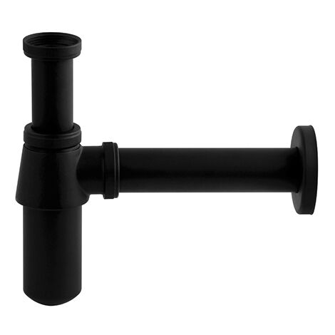 Modern Basin Sink Bottle Trap Waste Bathroom Basin Sink Pipe Matte Black