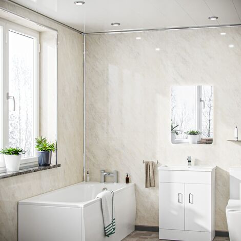 Velory PVC Panel Ceiling Pergamon Marble Cladding 250mm X 2700mm X 5mm