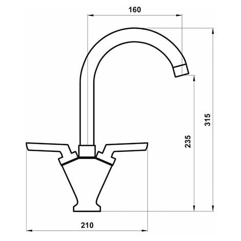 Fusion Swivel Kitchen Sink Mono Mixer Tap Brushed Nickel