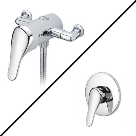 Dex Single Level Manual Shower Mixer Valve Chrome