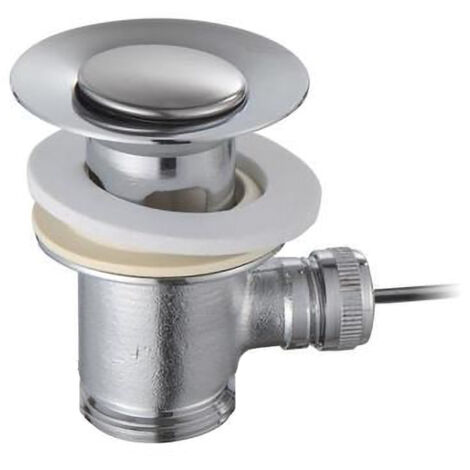 Basin Sink Pop-Up Waste Plug Push Pull Rod Lever Kit Bathroom Chrome Finish