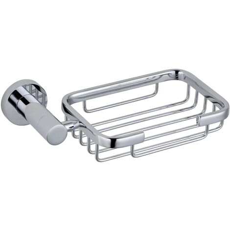 Square Soap Dish & Holder Chrome (1/2)