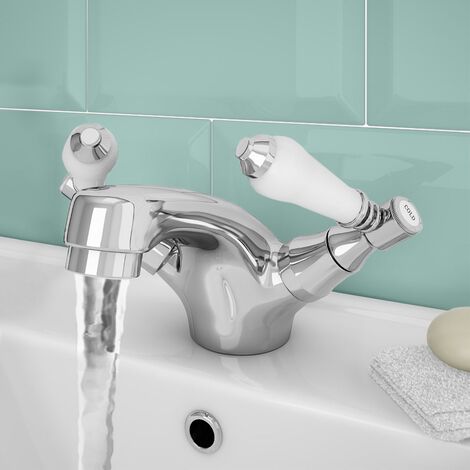 Imperior Traditional Basin Sink Dual Lever Mono Mixer Tap