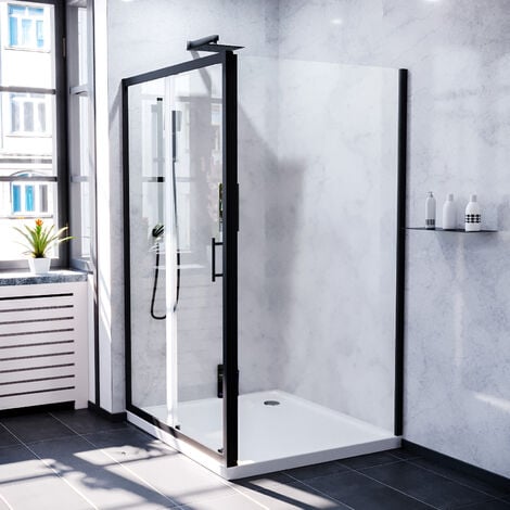 Magna 1000mm Shower Sliding Door, 900mm Frameless Glass Side Panel ...