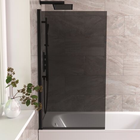 800mm-square-bath-screen-black-profile-tinted-black-glass-reversible-kai