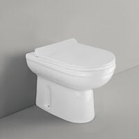Telrone Back To Wall Rimless WC Toilet Unit + Soft Close Seat