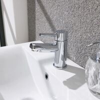 Marc Bathroom Basin Chrome Single Lever Mono Mixer Tap & Waste