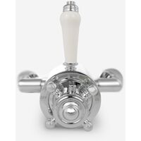 Cross Traditional Bathroom Shower Thermostatic Exposed Shower Valve