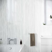 2400mm White String Galaxy Cladding Modern PVC Panels Shower Wet Wall Panels-2 - size - color White